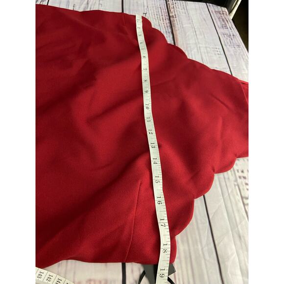 Lulus Endlessly Endearing Wine Red Dress Womens L Halter Mini Back Zip NWT $49 - Picture 9 of 14